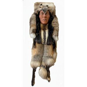 43" Native American La Ne Ayo Assiniboine Walking Wolf Cherokee Mask 1/100